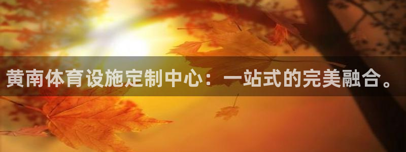 意昂4官网：黄南体育设施定制中心：一站式的完美融合。