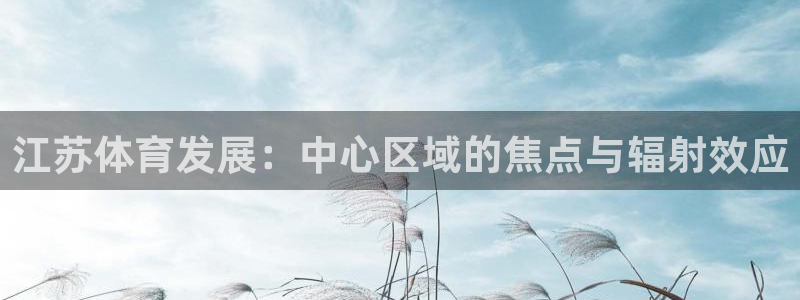 意昂体育4招商电话号码是多少号：江苏体育发展：中心区域的焦点